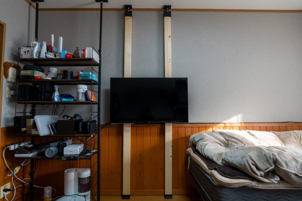 ラブリコテレビハンガー完成時