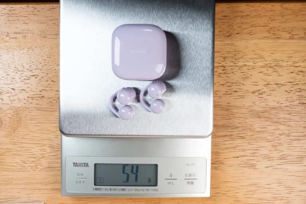 SONY LinkBuds Clip ケース込みの重さ
