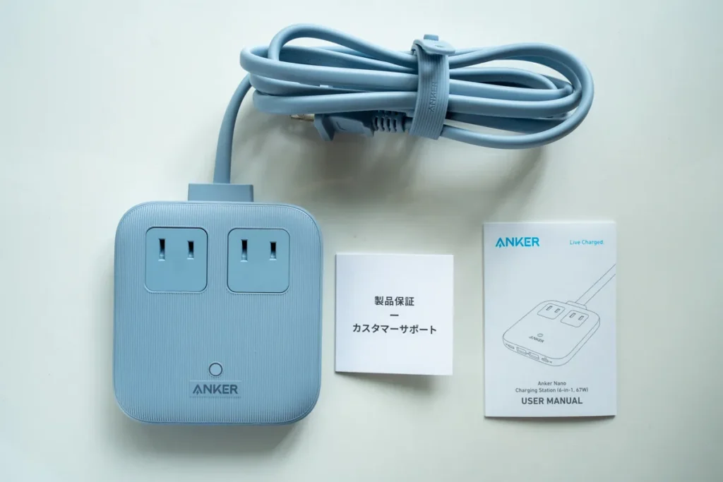 Anker Nano Charging Station  (6-in-1, 67W) 同梱品