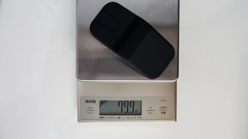 Logicool Mobi Foldの重さは79.9g