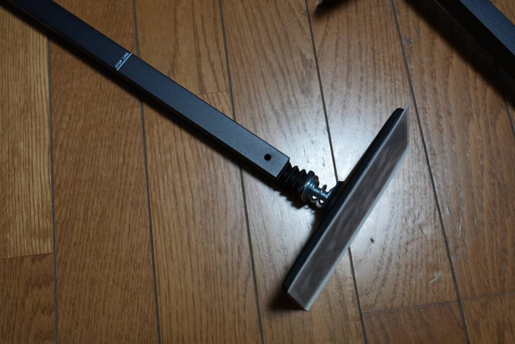 部品の取り付け方に注意