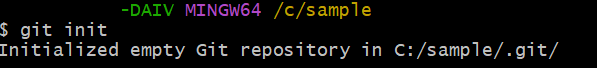 Git Bush画面