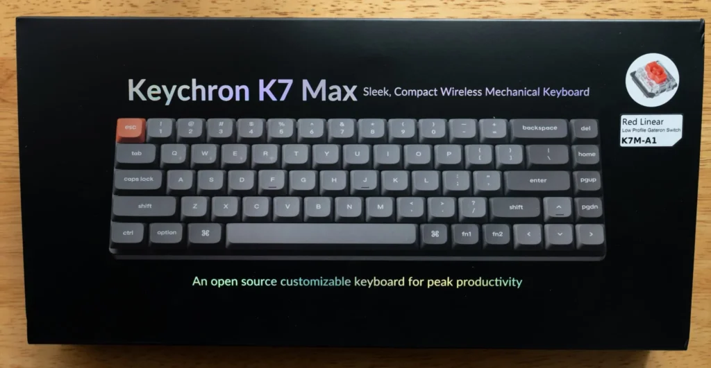 keychron k7 max パッケージ